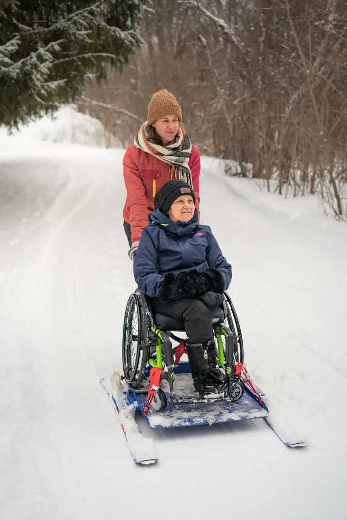 Image illustrant pour Plateforme pour fauteuil roulant - Lugicap Snow